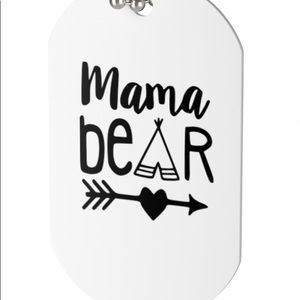 Mama Bear Necklace Dog Tag